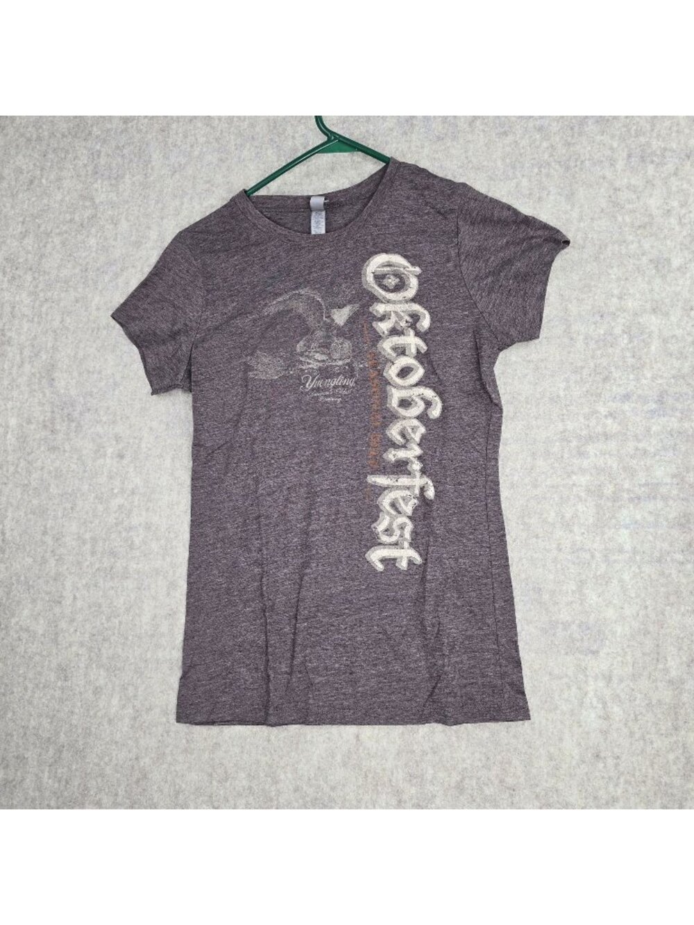 Next Level Apparel Women's Heathered Burgundy Graphic Tee
